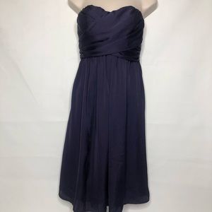 Purple Strapless Dress 👗